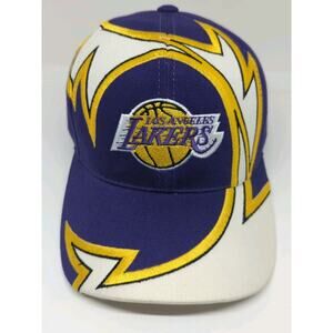 Los Angeles Lakers Large Lightning Hat Officially Licensed Great Shape L.A.